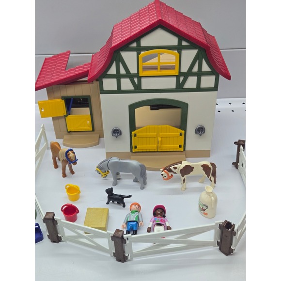 Playmobil Country Farm House Barn Stable Animals Figures Accessories Set - Picture 2 of 5